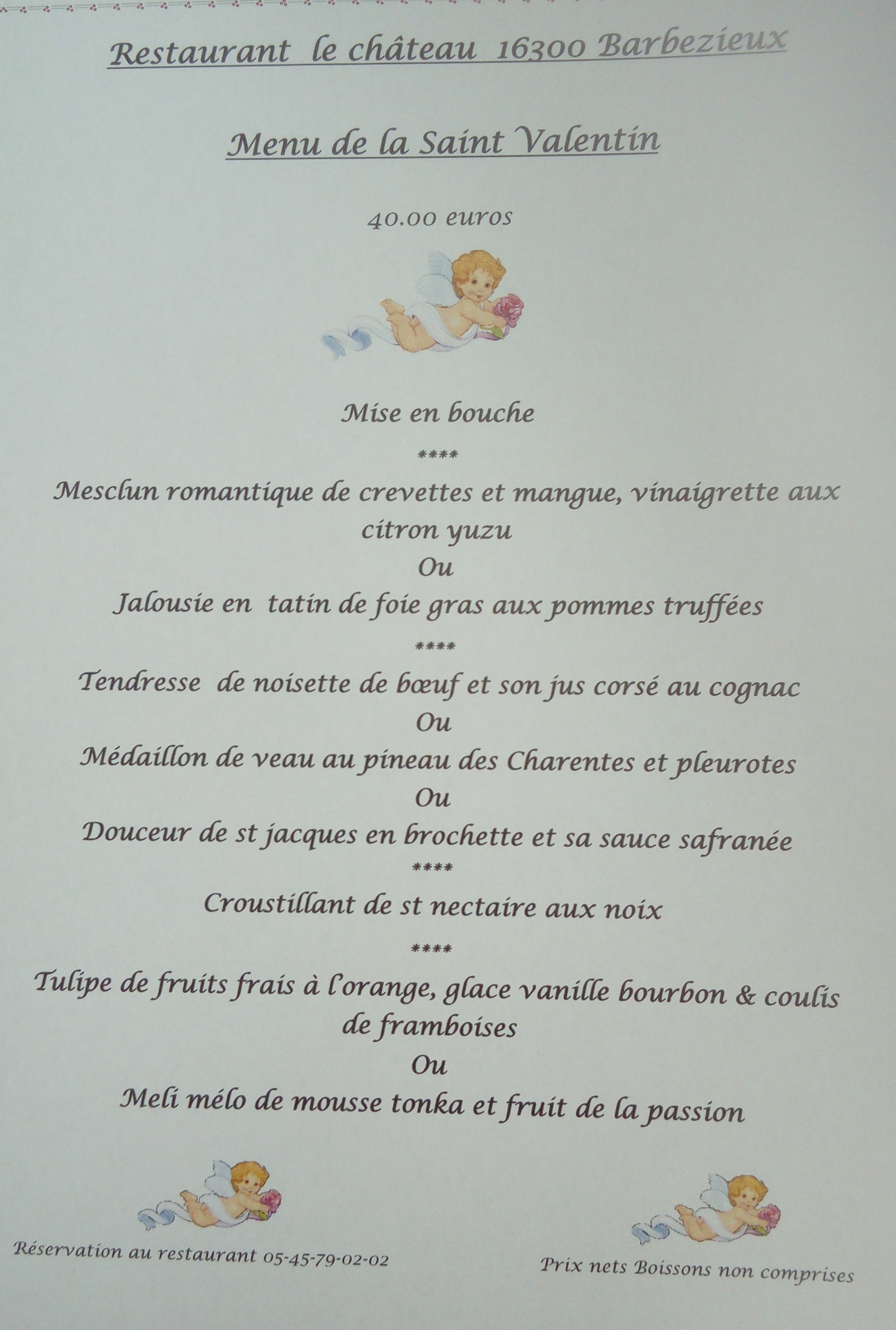 Restaurant à Barbezieux Saint Hilaire Restaurant le château